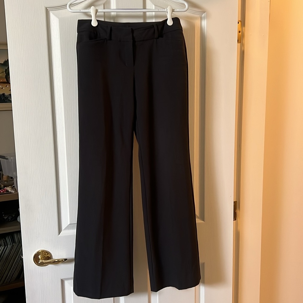 2 Pairs: Wider Leg Trousers 2 Similar Pairs of datk grey Women's dress Pants - Picture 3 of 11